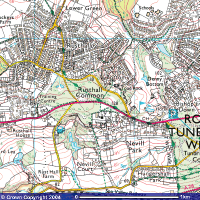 Rusthall Common Map 2004
